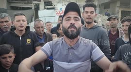 During a demonstration demanding an end to the war on the Gaza Strip