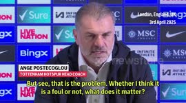 'It will be referee by A.I. soon', says Ange Postecoglou after cupped ear gesture misunderstanding with Spurs fans