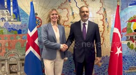 Belgium: Turkish, Icelandic foreign ministers meet on NATO summit sidelines in Brussels