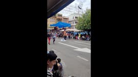 Giant Shoes At Carnival Parade