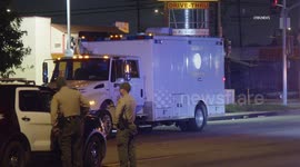 US, Los Angeles: Compton Explosion At Apartment Complex Bomb Squad Arrives With Sound On Tape Part 2