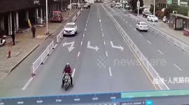 Driverless car goes haywire as it rams into road barriers in China