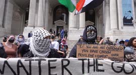 US: Pro-Palestinian demonstrators rally in Manhattan, call for activist’s release, end to US support for Israel