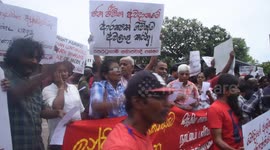 Sri Lanka: Anti Indian Protest in Colombo, Sri Lanka