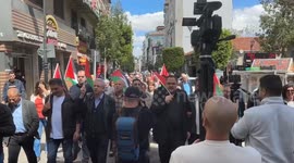 Palestinians protest in Ramallah against ongoing Israeli onslaught and genocide in Gaza (2)