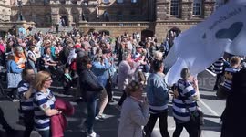 Rally demanding further investigation and answers surrounding the death of Noah Donohoe in Belfast in 2020