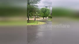 Flash floods surge through roads in Nashville, Tennessee