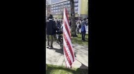 At the anti Trump anti Musk protest