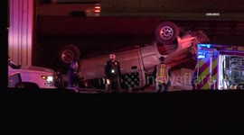 US, Phoenix: Phoenix Pickup Plummets Off 79th Avenue Overpass Onto Interstate 10