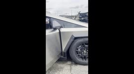 Tesla CyberTrucks deliberately burned