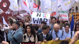 Italy: Thousands of protesters rally in Rome against EU’s proposed rearmament plan
