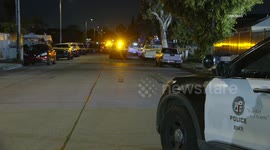 US, Los Angeles: Broadway Manchester Fatal Shooting