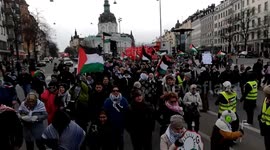 Sweden: Hundreds hold pro-Palestine protest in Stockholm