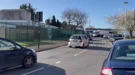 Huge queues at rubbish drop off sites in UK's second-biggest city as bin strike continues