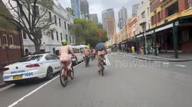 WNBR Sydney 2025 naked riders took to the streets of Sydney in support of cyclist safety and body positivity.