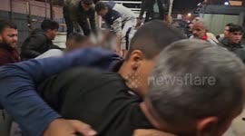 Wounded brought to Nasser hospital after Israeli attack in Khan Younis