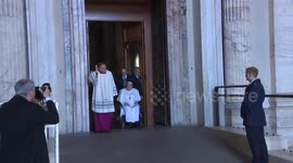 Vatican City: Pope Francis leads the Angelus prayer in St. Peter’s Square