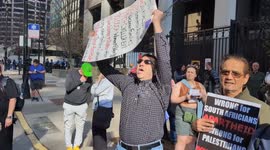 US: Pro-Palestinian demonstrators rally in Chicago on International Al Quds Day