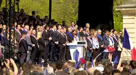 France: Le Pen addresses supporters at Paris rally after embezzlement conviction