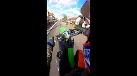 Motorbike crashes into turning car in Mursko Središće, Croatia