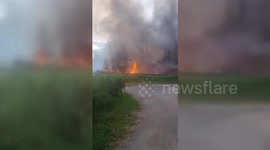 Brazil: Ethanol Truck Overturns and Ignites on BR-101 in Brazil