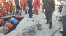 Indian rescue team recovers bodies from Myanmar earthquake rubble
