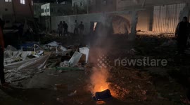 Israeli forces strike tents sheltering displaced near Al-Aqsa Martyrs Hospital in Gaza
