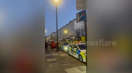 GBH arrest after clip shows topless man 'attempting to break into flats'