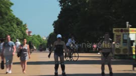 General views of London's Hyde Park on hottest day of the year