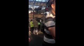 Water handed out to stranded commuters after Brighton Station was closed