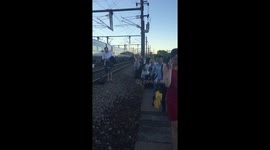 Eurostar passengers evacuated across train tracks near Paris