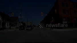Dash Cam Footage of Accident - Orillia, Ontario, Canada