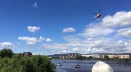 Emergency services search for body after car plunges into River Clyde