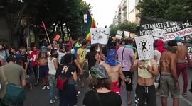 Pro-refugee Protests Greece 2016