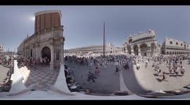 San Marco Square, 360 degree video panorama VR Venice, Italy