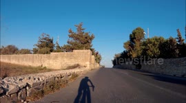 Cycling along the sea coast