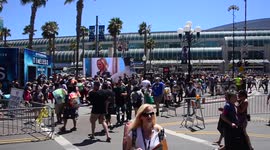 Clever costumes , crazy characters and the cast of The Walking Dead and American Gods are spotted around the San Diego convention center during the 2016 Comic-Con in San Diego, Ca,
