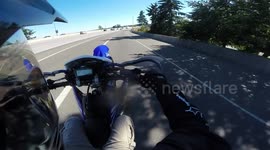 Wheelie next to a COP!!!