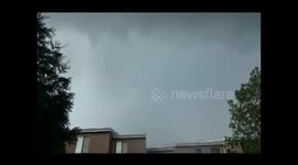 Incredibly Close Lightning Strike in Frederick Maryland - July 25, '16