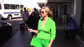 Heidi Klum arrives at LAX Airport in Los Angeles, USA