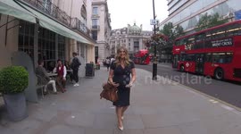 Anna Williamson attends the 'Breakfast at Tiffany's' play press night