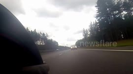 Shocking car crash caught on GoPro in Scotland