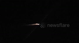 Meteor Burning Up Over Las Vegas