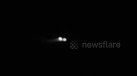 'Fireballs' light up night sky over Las Vegas