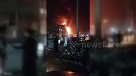Iran: Fire Engulfs Tanker Near Iranian Petrol Station