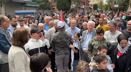 Gaza Strip: Demonstrators in West Bank hold protest against Israeli attacks in Gaza