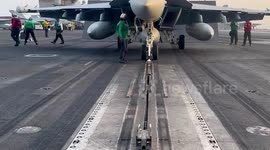 US aircraft carrier launches fighter jets to strike Houthi rebels