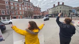 US: Boston residents protest against Trump's tariff policy, concerned about price hike