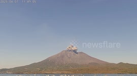 Sakurajima volcano eruptions sends ash plume almost two miles high