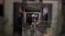 Gaza Home Flattened by Israeli Shelling